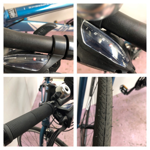 ⚫️⚫️⚫️クロスバイク、新品同様、エアーオン、28インチ、21段