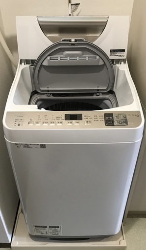 洗濯機　乾燥機能付き　静か　2019年8月購入　SHARP　ES-T5CBK-N