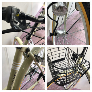 ⚫️⚫️⚫️MYPALLAS.26インチ 折り畳み、珍しい、オートライト 新品同様、6段変速付、籠付