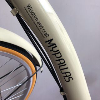 ⚫️⚫️⚫️MYPALLAS.26インチ 折り畳み、珍しい、オートライト 新品同様、6段変速付、籠付