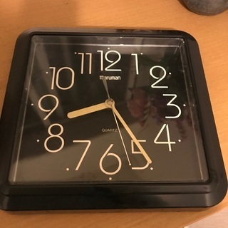 黒い掛け時計