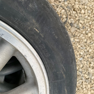 13インチ ワタナベホイール タイヤ付き 中古