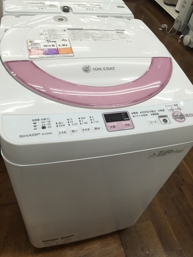 SHARP 全自動洗濯機 ES-GE60N 6.0kg 2013年製