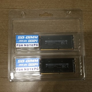 【中古】　メーカー不明　ノートPC用　DDR4　メモリ　4GB×...