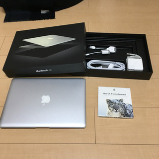 macbook air  箱、付属品、保証書有り、OS付属