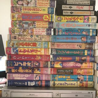 VHS DVDデッキ&ビデオテープ42本