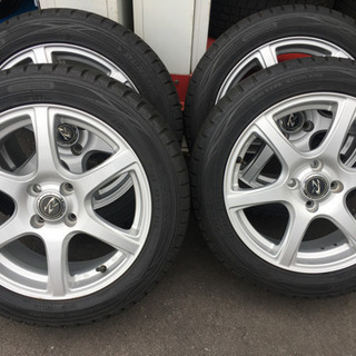 215/55R17 16年製 残溝80% スタッドレスホイール付