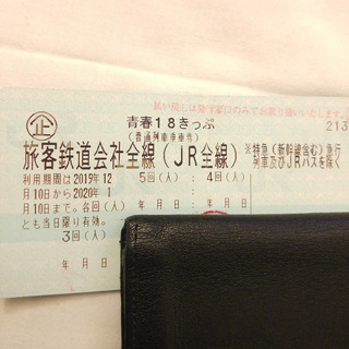 青春18切符(きっぷ) 3回分