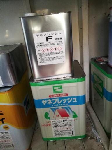 ヤネフレッシュF  特殊フッ素高級屋根塗料 ダークグリーン 16kgセット エスケー化研