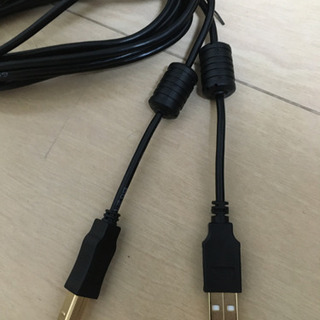USBケーブル2.0対応（A-Bタイプ）フェライトコア付き3m