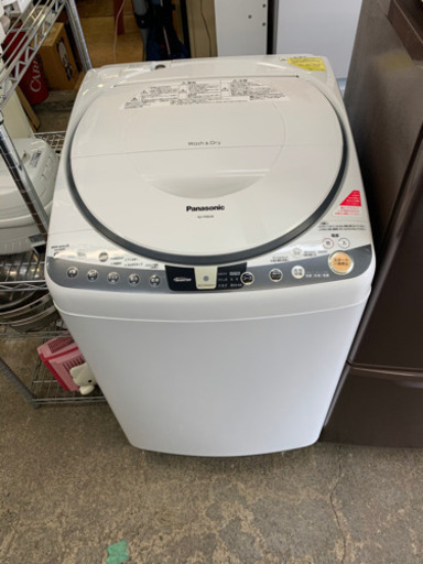 美品　Panasonic 洗濯機 2015年製 洗濯容量8kg エコウォッシュ エコナビ 泡洗浄 パルセーター カビクリーンタンク
