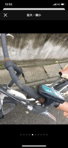 電動自転車、白