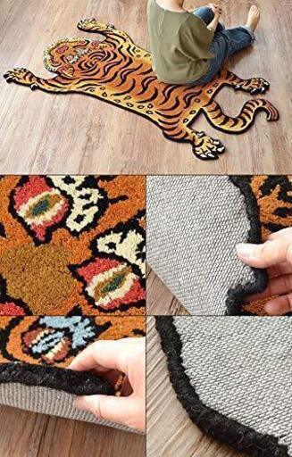 チベタンタイガーラグ ラージ DETAIL Tibetan Tiger Rug [ DTTR-02 / Lサイズ ]