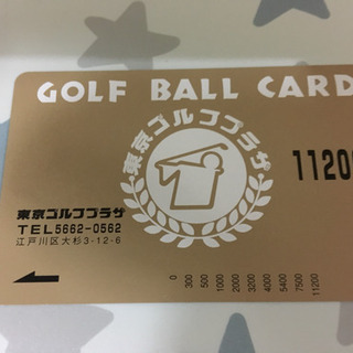東京ゴルフプラザ 練習場 プリペイドカード 