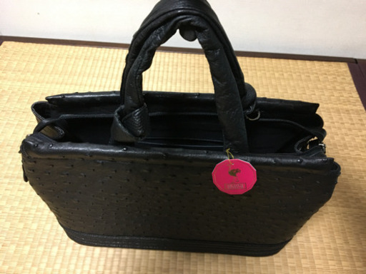 未使用  オーストリッチ革のセカンドバック
