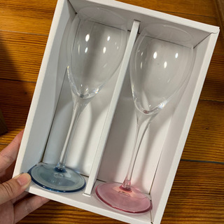 HOYA クリスタルガラス　ペア　ワイングラス
