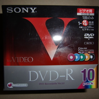 SONY製　DVD-Rのケース付メディア