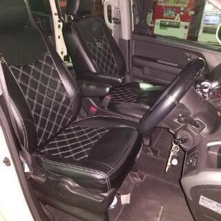 レザー調　シートカバー　 黒　RG1 2 3 4 ステップワゴン　専用 ホンダ ステップワゴン シートカバー RG1 / RG2 RG3 RG4 8人乗 黒
