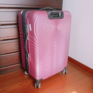 旅行用スーツケース☆パープル系☆ジャンク扱い 