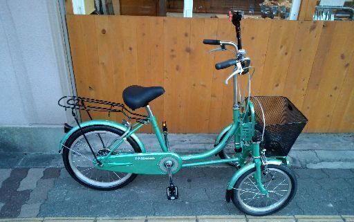 美品☆BRIDGESTONE minna[ミンナ]三輪車 前16吋/後20吋(グリーン)