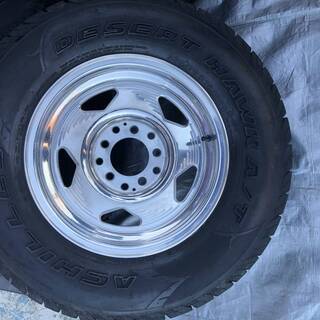 希少！ＣＥＮＴＥＲＬＩＮＥ15インチアルミ　５穴　PCD127/139.7　ＡＣＨＩＬＬＥＳ　ＤＥＳＥＲＴ　ＨＡＷＫ　Ａ/Ｔ　235/70Ｒ/15 