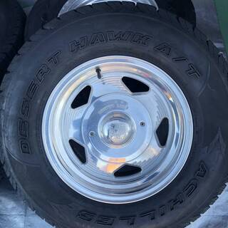 希少！ＣＥＮＴＥＲＬＩＮＥ15インチアルミ　５穴　PCD127/139.7　ＡＣＨＩＬＬＥＳ　ＤＥＳＥＲＴ　ＨＡＷＫ　Ａ/Ｔ　235/70Ｒ/15 
