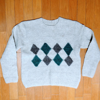 メンズ手編みのセーター