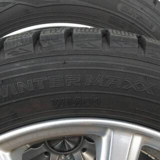 中古スタットレスタイヤホイール4本セット155/65R14 2か月使用の美 