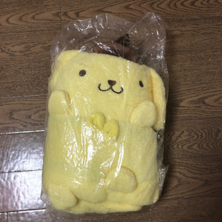 ポムポムプリン ひざ掛け