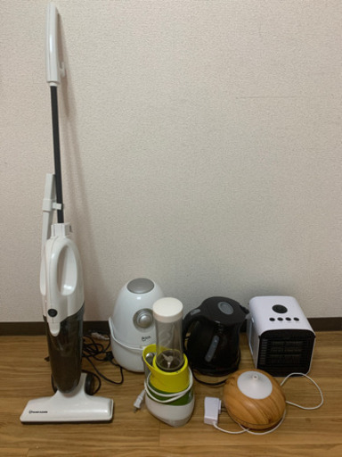 生活家電6点セット　掃除機・加湿器・ノンフライヤー・電気ケトル他