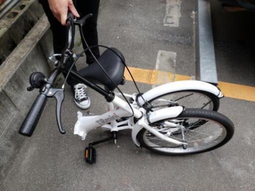 nanoo 折りたたみ自転車 シルバー 中古 小傷あり中古整備済nanoo FD