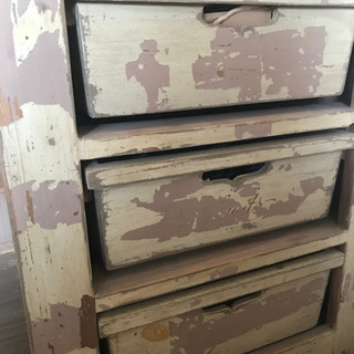 最終値下げアンティーク棚　カウンター　収納棚