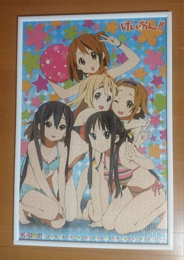 【完成品】けいおん！！ 1000ピース ジグソーパズル 完成品 枠付き（水着）