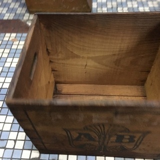 アサヒビール　木箱（文字白）