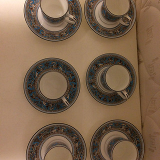 Wedgwood フロレンティーンターコイズ  ソーサー カップ 6客 99