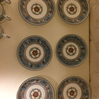 Wedgwood フロレンティーンターコイズ  ソーサー カップ 6客 99