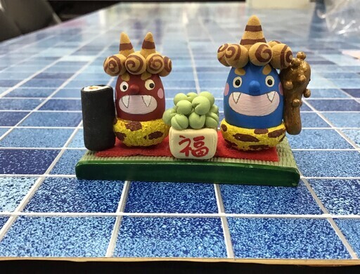 可愛い鬼の節分飾り粘土木の実で作ってみよう ワークショップ 手づくり工房アートリ 葛西のものづくりの生徒募集 教室 スクールの広告掲示板 ジモティー