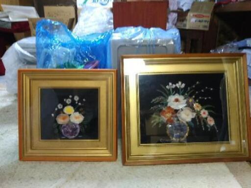 花ガラス細工の額 大 小 みんみん 加賀温泉のインテリア雑貨 小物 その他 の中古あげます 譲ります ジモティーで不用品の処分