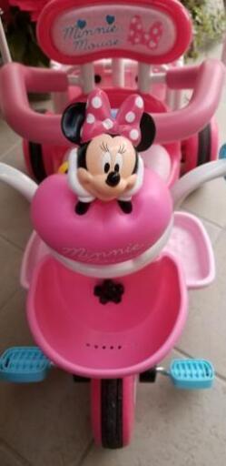 美品です！Disney Minnie 屋根つき三輪車