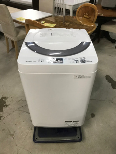 低年式のため激安です！SHARP 全自動電気洗濯機 ES-GE55N-S
