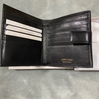 新品未使用】ジミーチュウ 二つ折財布 FRIDA ブラック