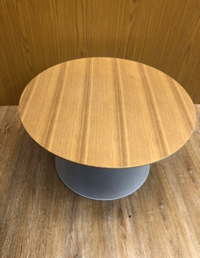 無印良品 タモ材 コーヒーテーブルローテーブル サイドテーブル Muji Tamo Wood Round Low Table（732）AKARI
