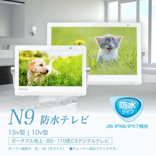 パナソニック 10V型 ポータブル 液晶テレビ インターネット動画対応