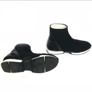 極美品 HERMES エルメス ソックス スニーカー 38 レディース ハイカット メッシュ 箱 保存袋付 極美品 HERMES エルメス ソックス スニーカー 38 レディース