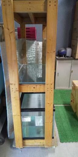90センチガラス水槽×2台  木製土台セット