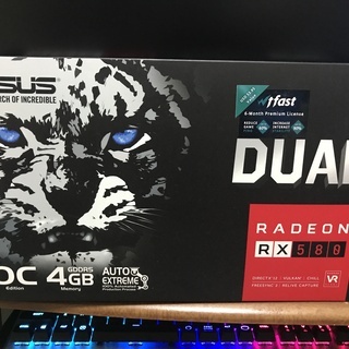 DUAL-RX580-O4G 通電時間2時間 中古品
