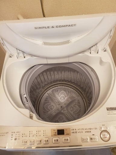 (取引中)2019年式 SHARP 洗濯機 ※12日迄限定掲載