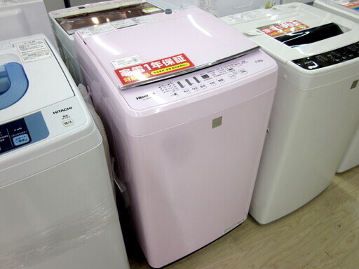 安心の1年保証付！2018年製 5.5kg Hisense(ハイセンス)「HW-G55E5KP」全自動洗濯機です！！