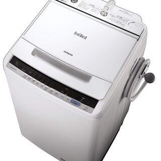 美品 日立 全自動洗濯機 ビートウォッシュ 洗濯8kg 大流量 洗濯槽自動