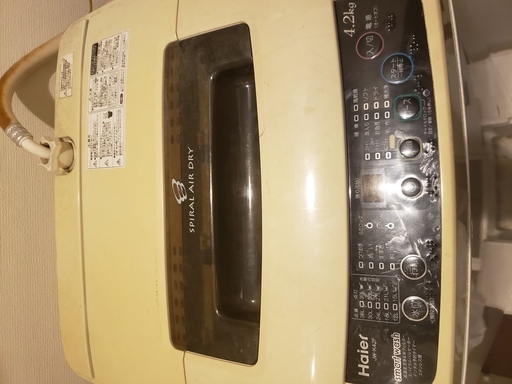 洗濯機　ハイアールJW-K42F